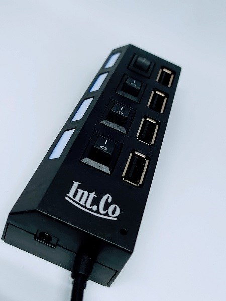 Hub 7 Puertos Usb 2.0 Interruptores Kq 4919