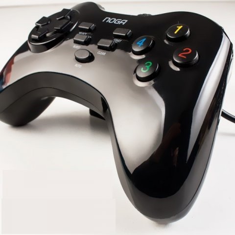 Joystick Noganet Ng-2103 Negro Para Pc Cable 1,8mts 11 Boton