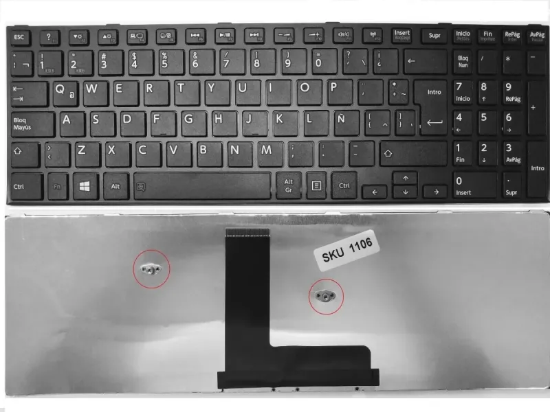 Teclado Toshiba C50-B C55-B C55D-B C55T-B Negro Español