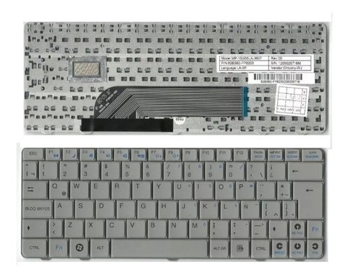 Teclado Exo Es10 N210 N230 Mp-10g56la-360g Gris Español