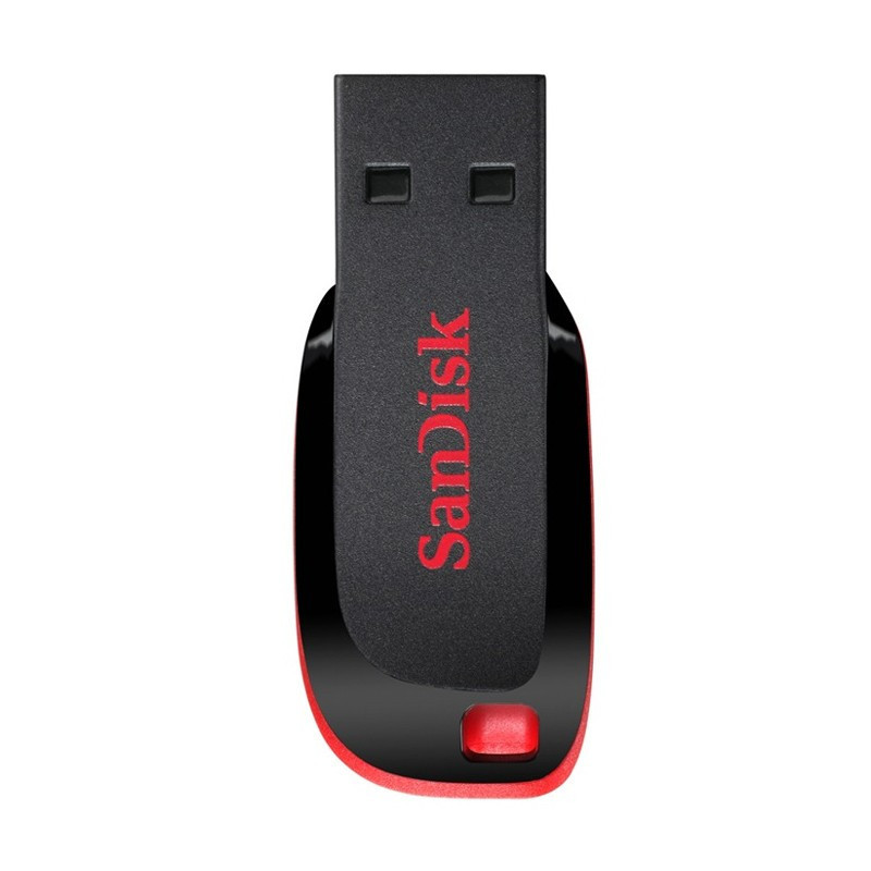Pendrive Sandisk Cruzer Blade 64gb 2.0 Negro Y Rojo