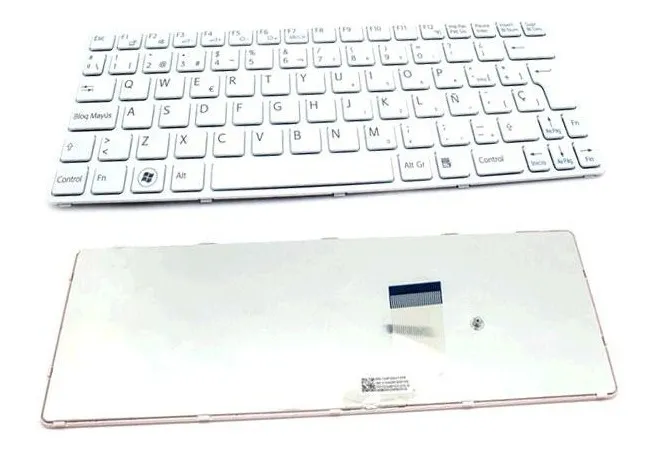 Teclado Sony SVE11 con marco Blanco Español