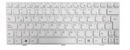 Teclado MSI U135 U160 Blanco Español