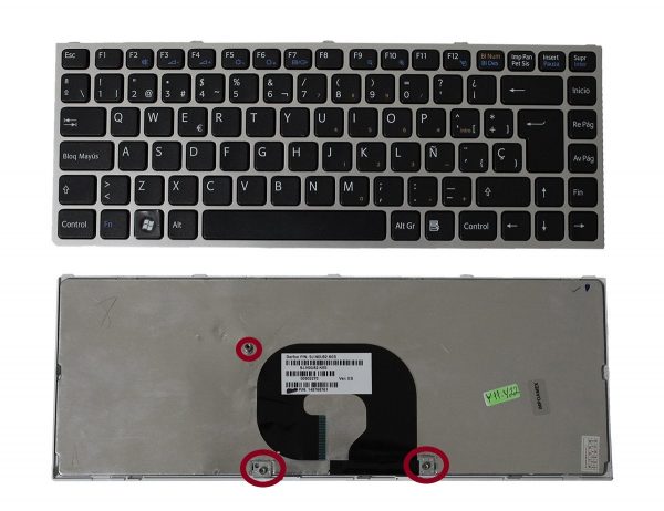Teclado Sony VPC-Y11 marco Gris Negro Español