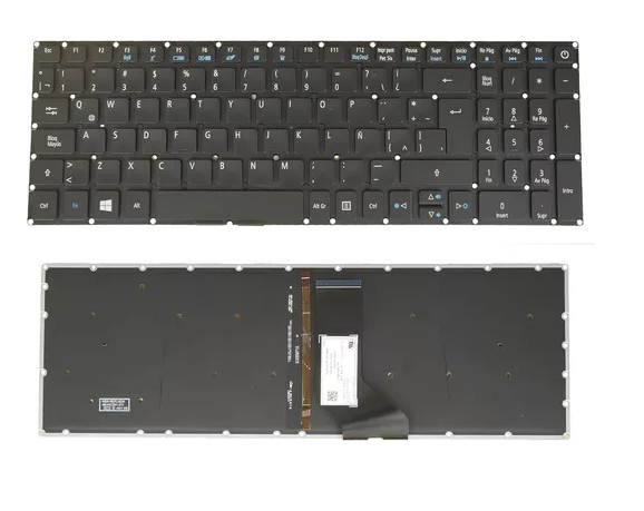 Teclado Acer Aspire E5-722 Retroiluminado Negro Español