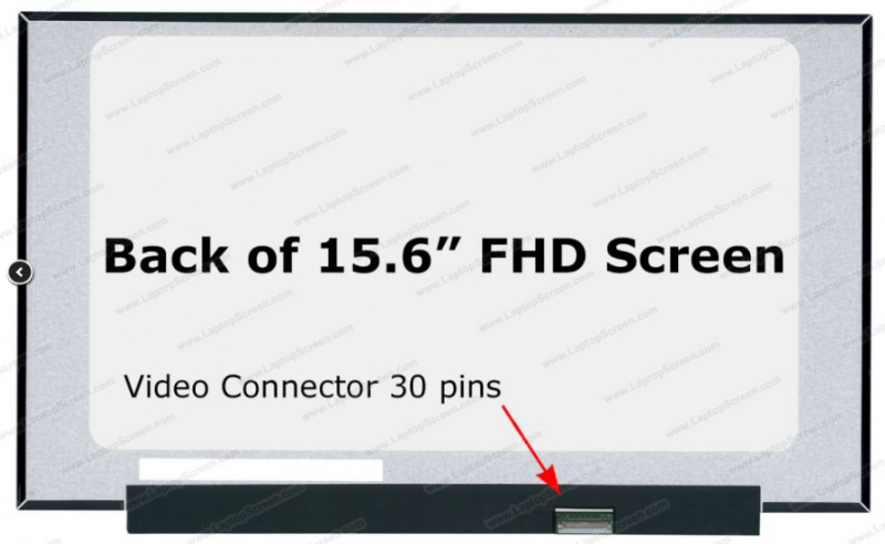 DISPLAY 15.6 SLIM 30P FULL HD IPS (1920 X 1080) 350MM SIN BRACKET LOGICA 7MM ALTO Y 257MM LARGO N156HCG-EN1