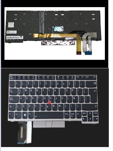 Teclado Lenovo ThinkPad L490 E490 E480 retroiluminado Plateado Español
