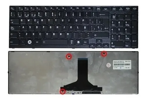 Teclado Toshiba P750 P755 Negro Español