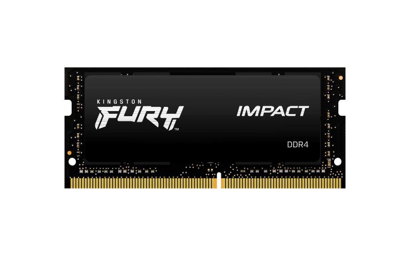 Memoria RAM Sodimm Fury Impact DDR4 gamer color negro 8GB 1 Kingston KF432S20IB/8 para Notebook