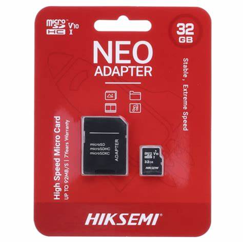 Memoria Micro Sd 32gb Clase 10 Hiksemi Neo C/ Adaptador