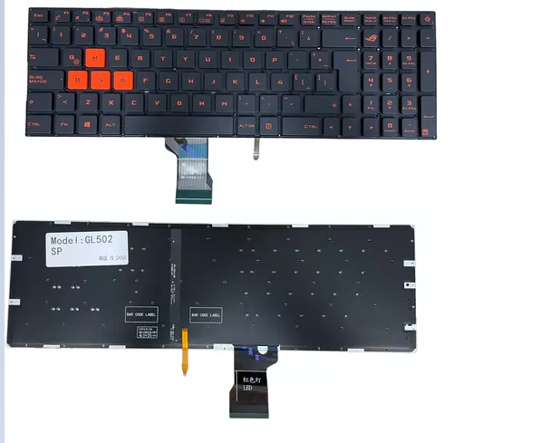 Teclado Asus Rog Gl502 Gl502vm Series Retroiluminado Negro Español
