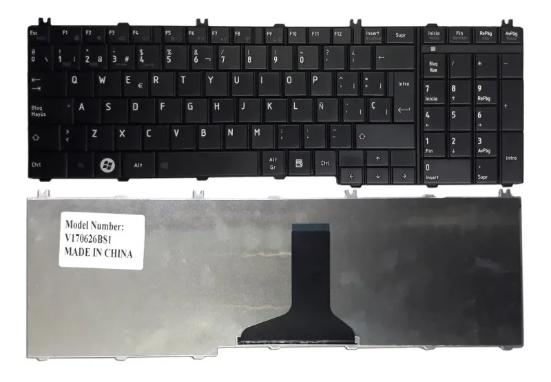 Teclado Toshiba C650 C655 C655d L655 L750 Negro Español