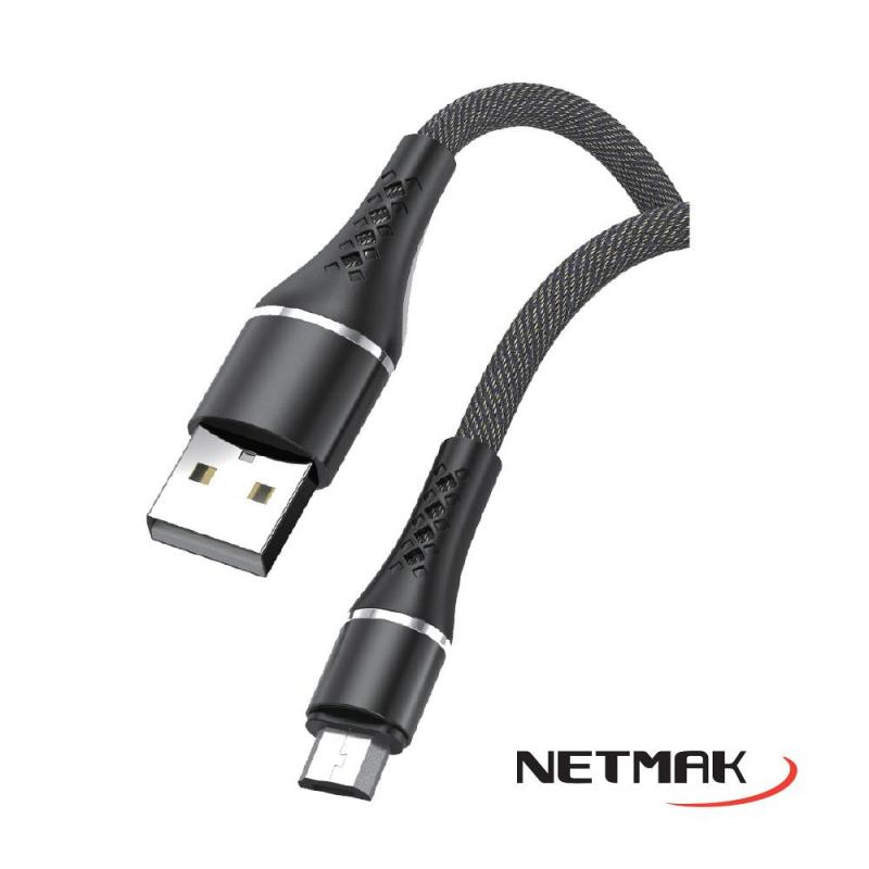 CABLE MICRO USB 2A NETMAK