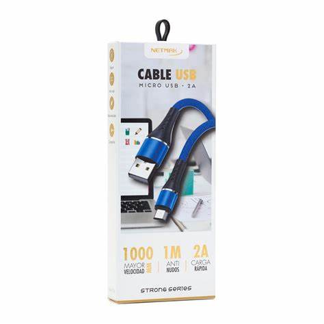 CABLE MICRO USB 2A NETMAK