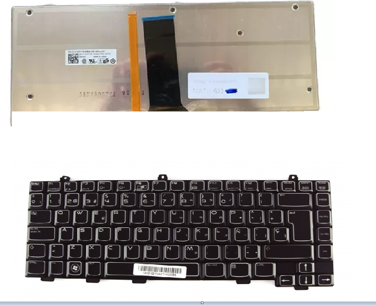 Teclado Dell Alienware M15x Negro Español Retroiluminado