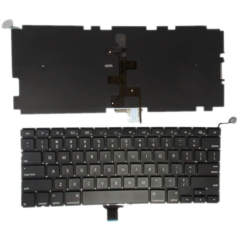 Teclado Apple A1278 Sin Frame Retroiluminado Negro Ingles