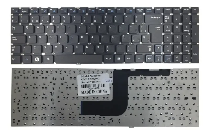 Teclado Samsung RV511 Negro Español