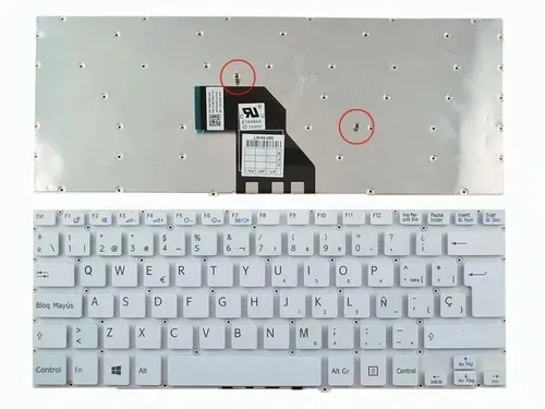 Teclado Sony SVF14 SVF14E sin marco Blanco Español