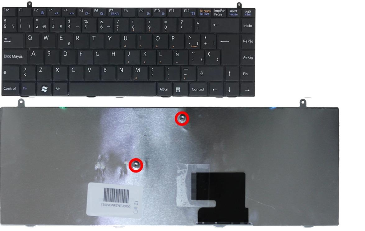 Teclado Sony VAIO VGN-FZ Negro Español
