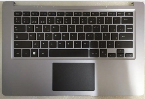 Teclado Exo E19 E24 E25 con palmrest Plateado Español