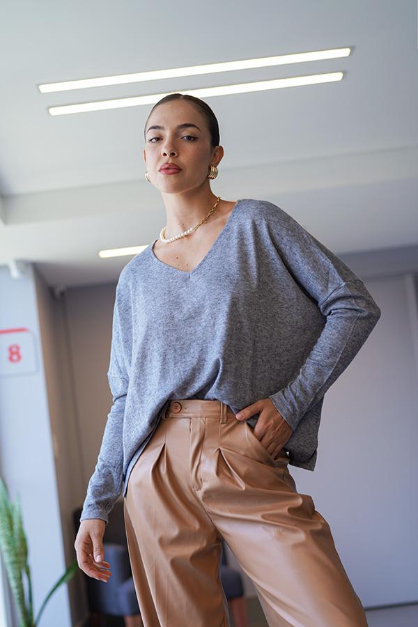 Camiseta Lanilla Escote en V