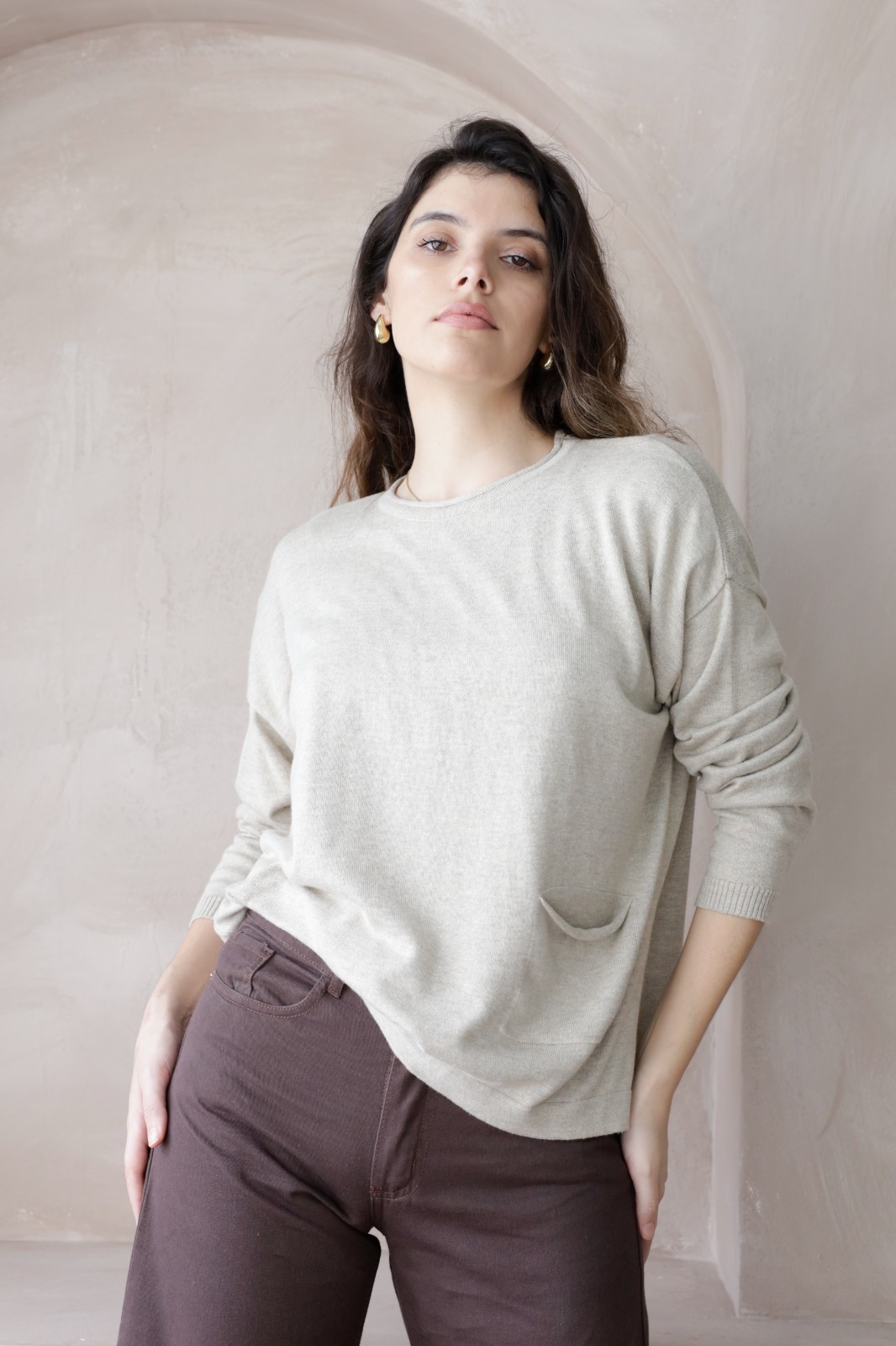 Sweater Loly Con Bolsillo