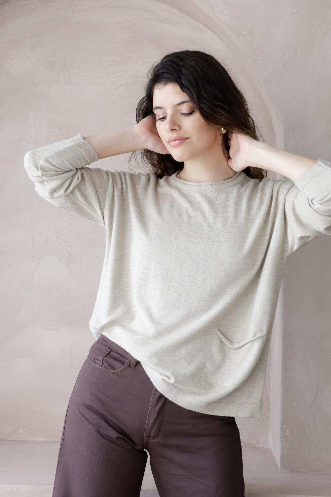 Sweater Loly Con Bolsillo