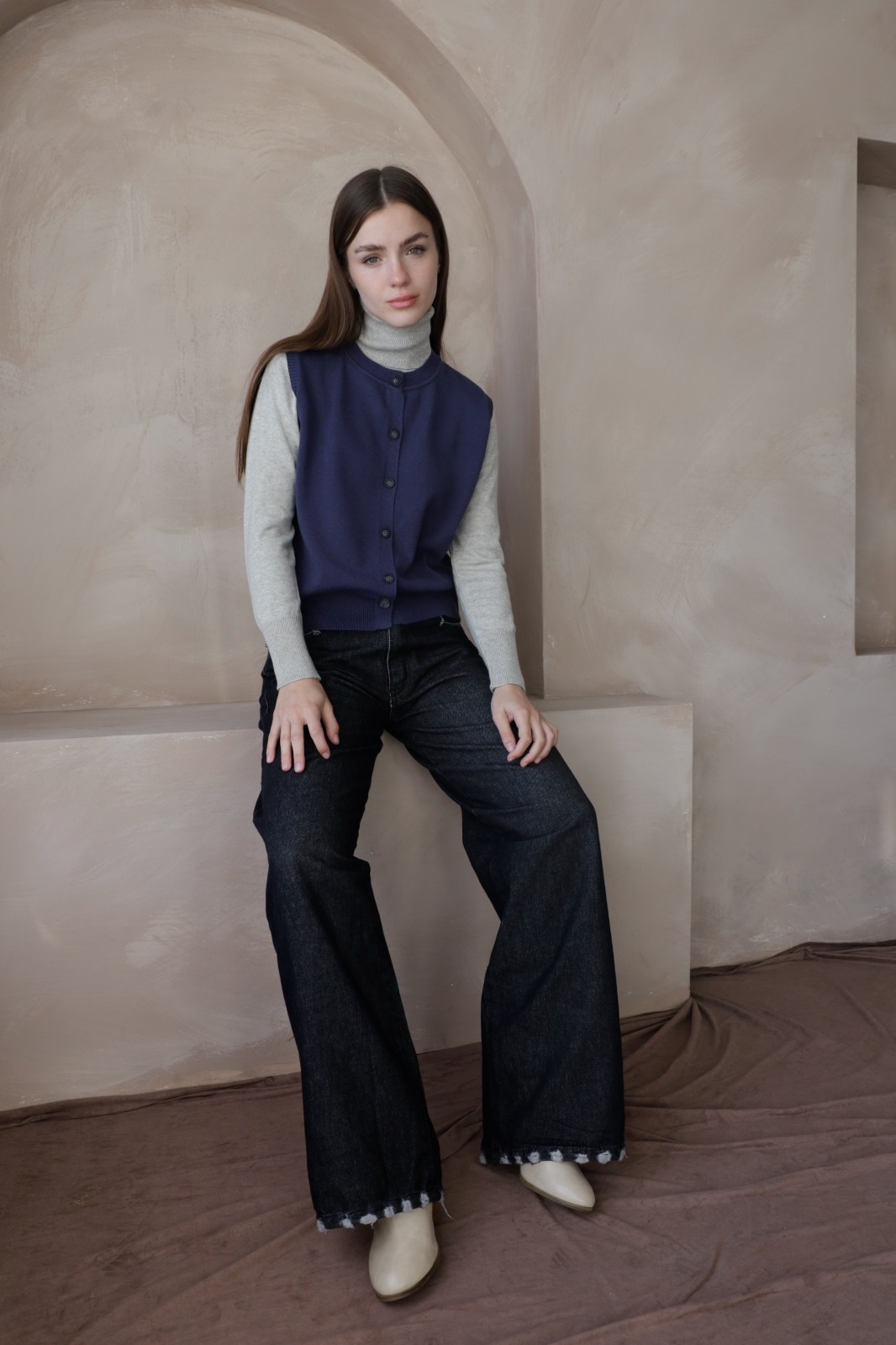 Chaleco Cuello Redondo Eugenia