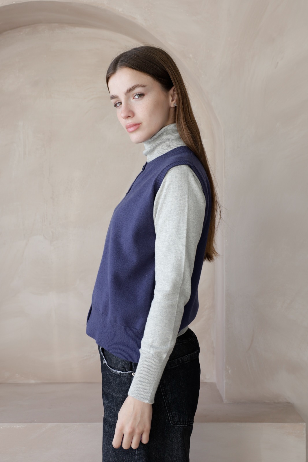 Chaleco Cuello Redondo Eugenia