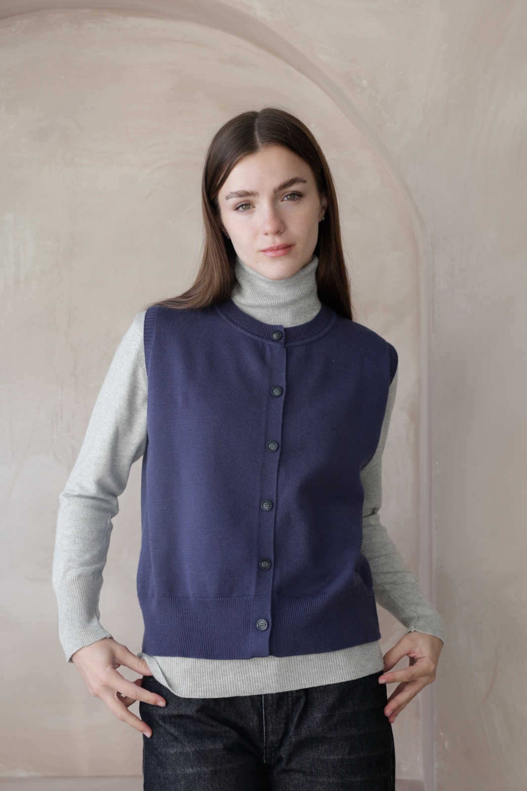 Chaleco Cuello Redondo Eugenia