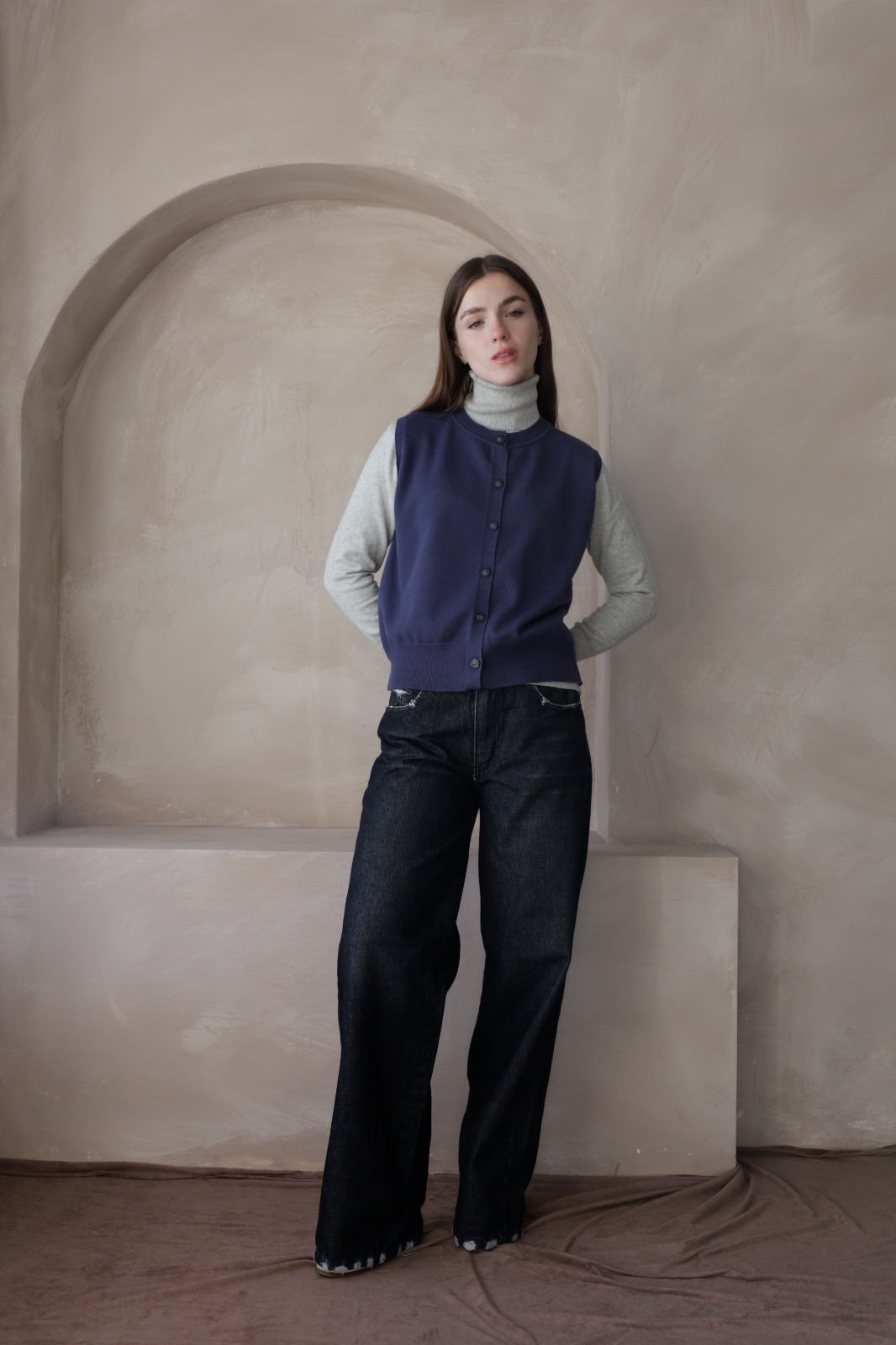 Chaleco Cuello Redondo Eugenia