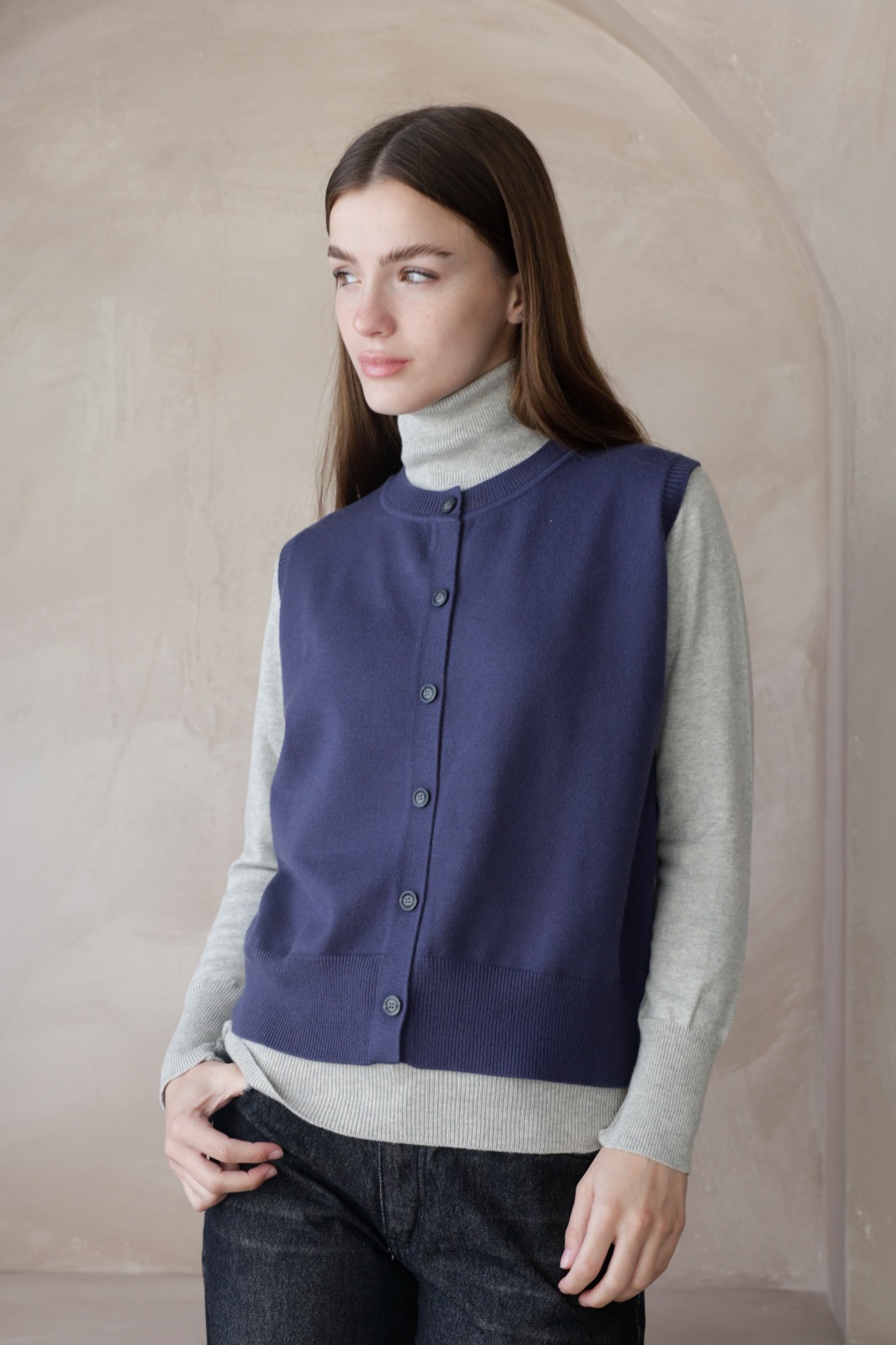 Chaleco Cuello Redondo Eugenia