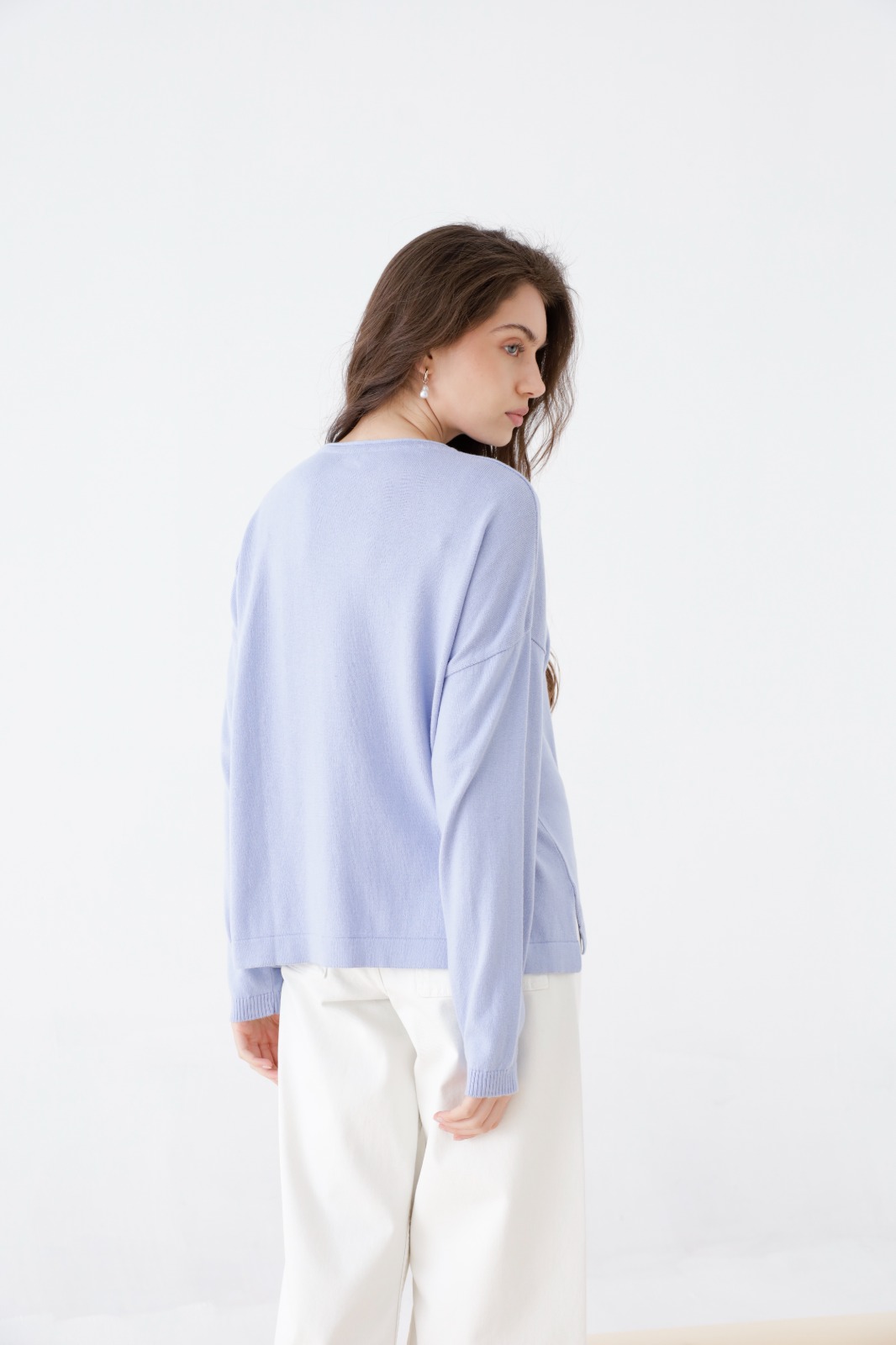 Sweater Rafaela Con Bolsillo Y Tacha