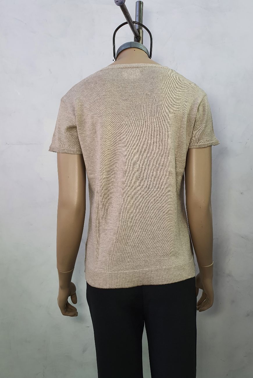 Sweater Lucia Manga Corta En V Con Botones