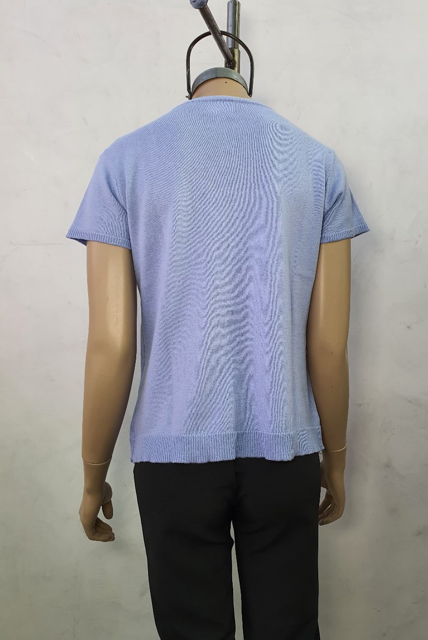 Sweater Lucia Manga Corta En V Con Botones