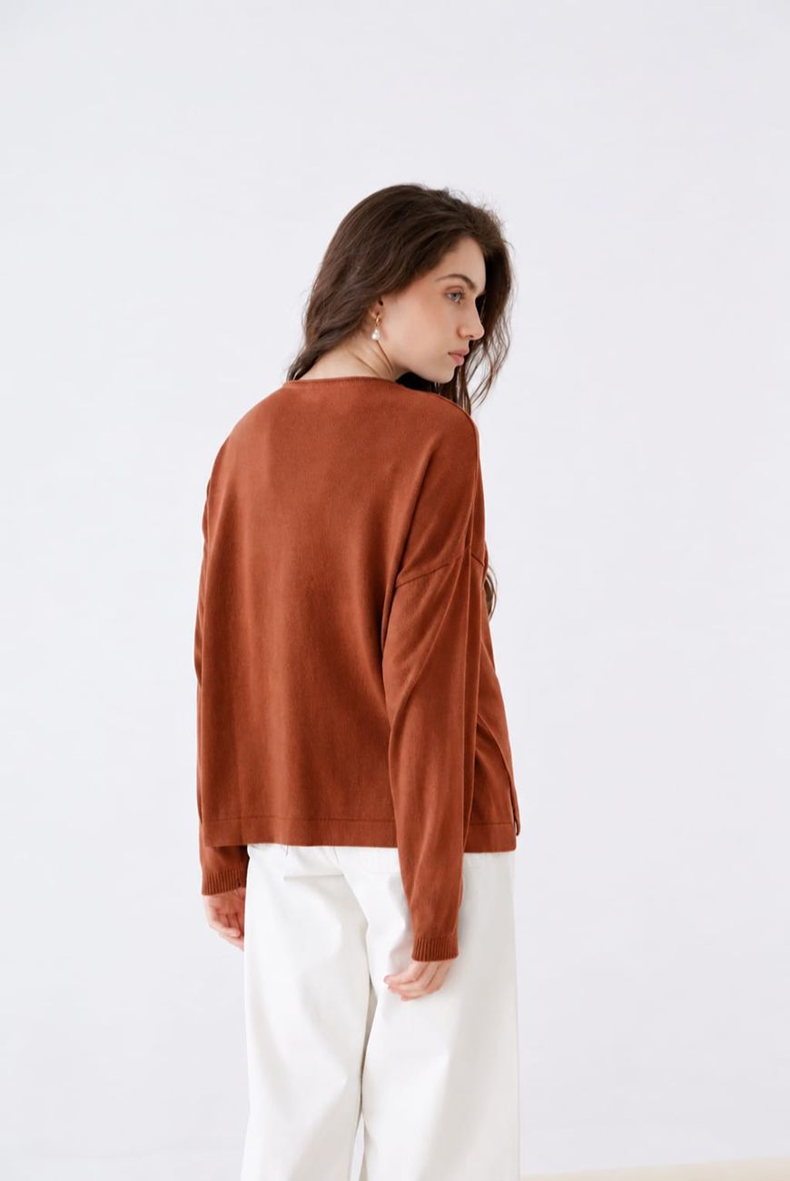Sweater Rafaela Con Bolsillo Y Tacha