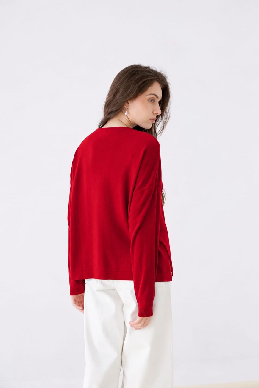 Sweater Rafaela Con Bolsillo Y Tacha