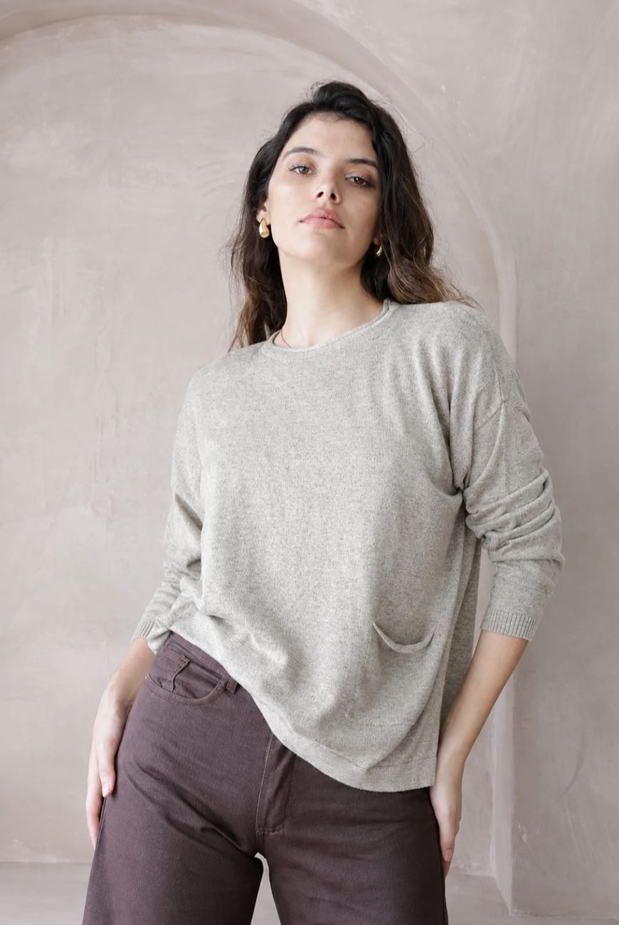Sweater Loly Con Bolsillo