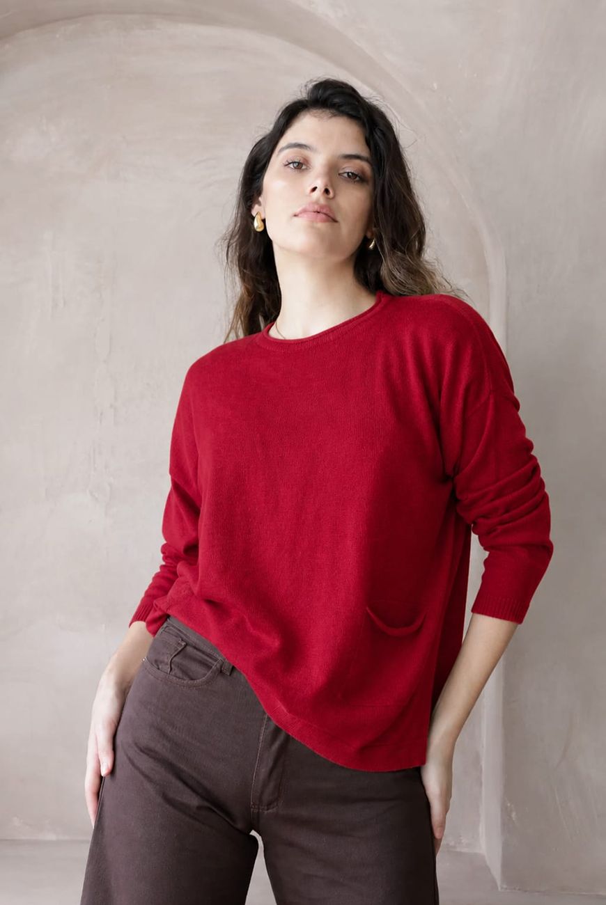 Sweater Loly Con Bolsillo