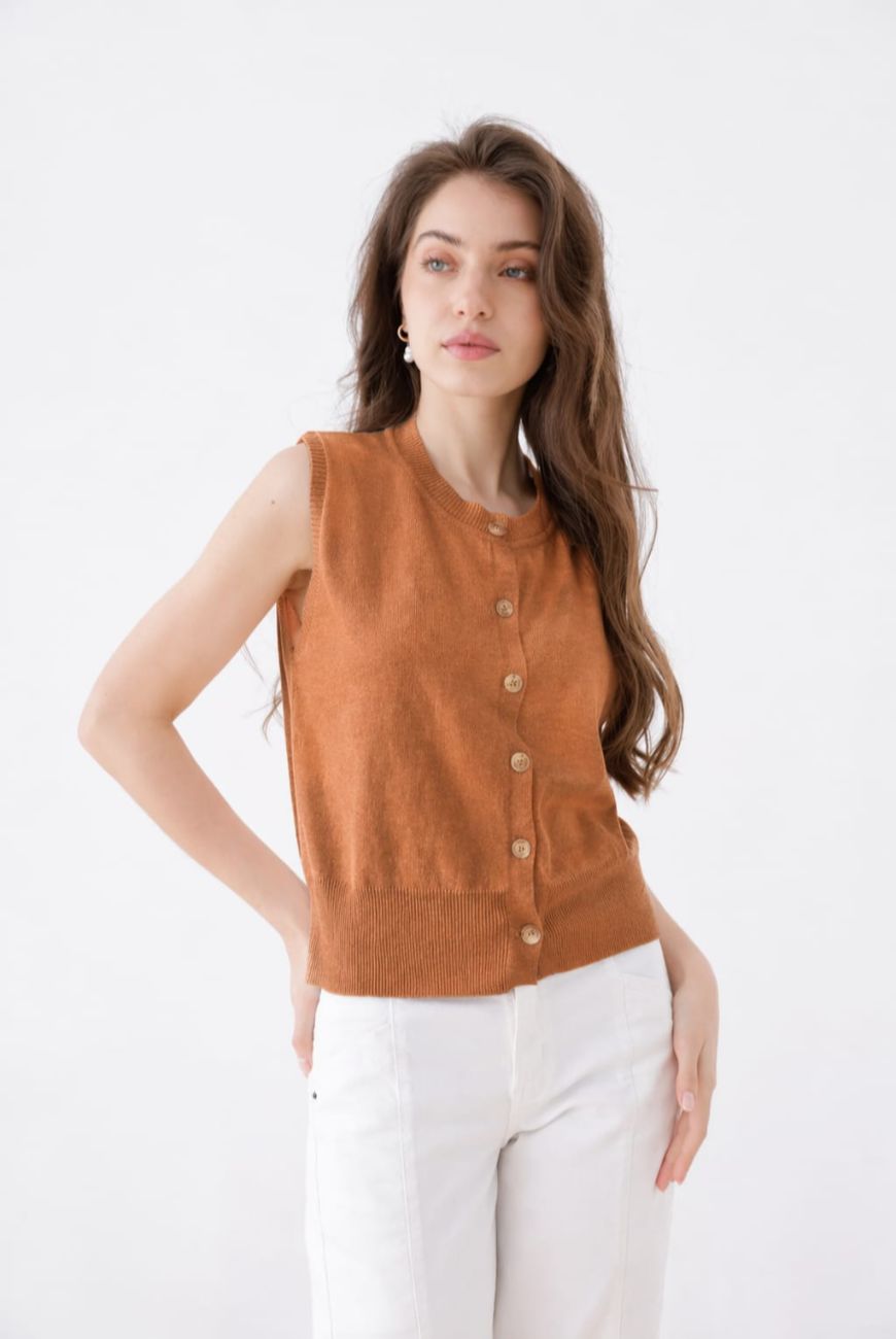 Chaleco Fabiana Con Botones