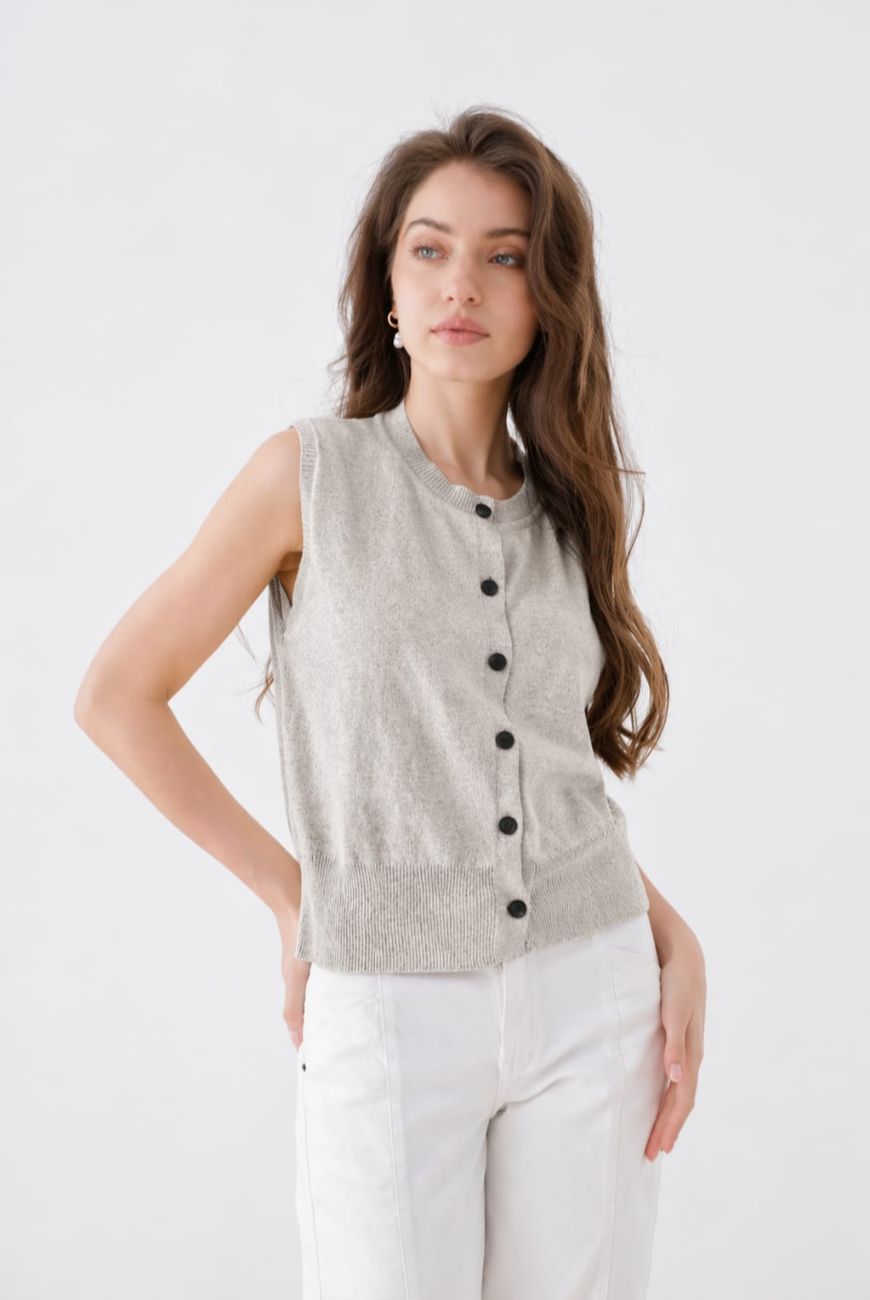 Chaleco Fabiana Con Botones