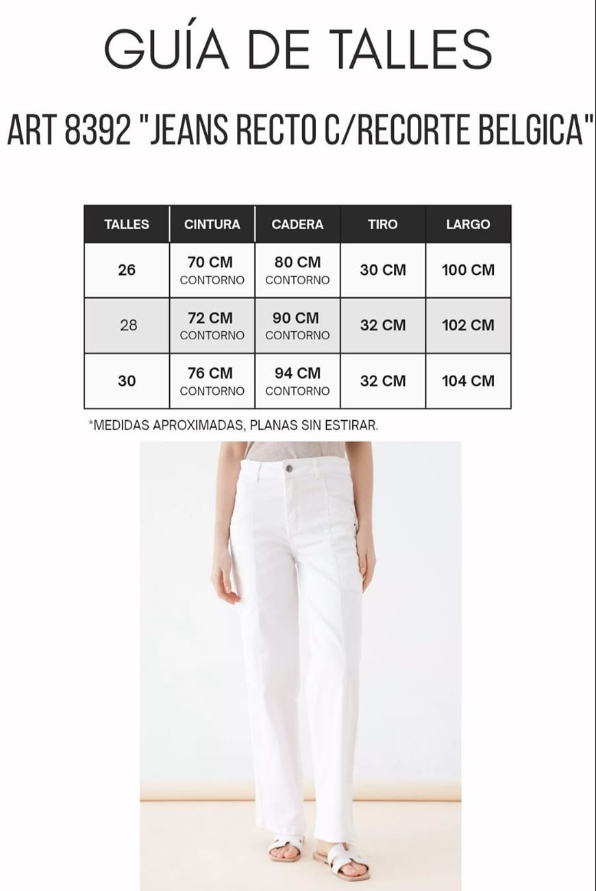 Jeans Recto Con Recorte Belgica