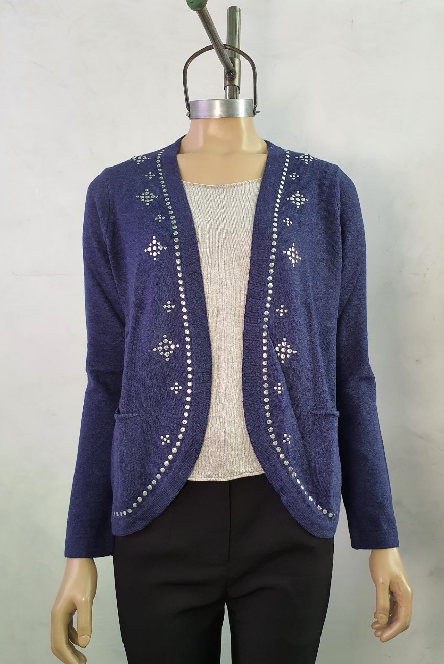 Saco Martina Con Bolsillo y Tachas