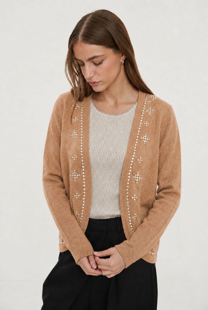 Saco Martina Con Bolsillo y Tachas