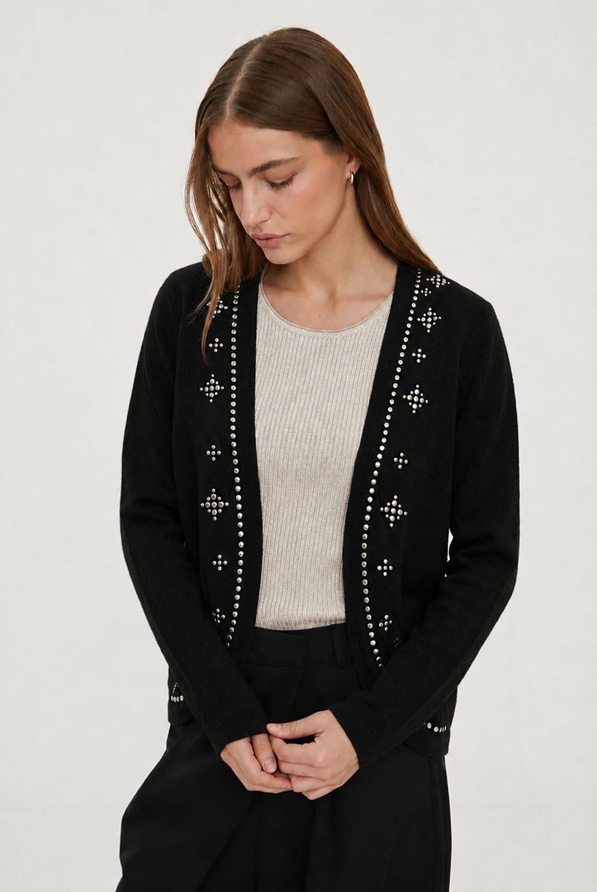 Saco Martina Con Bolsillo y Tachas