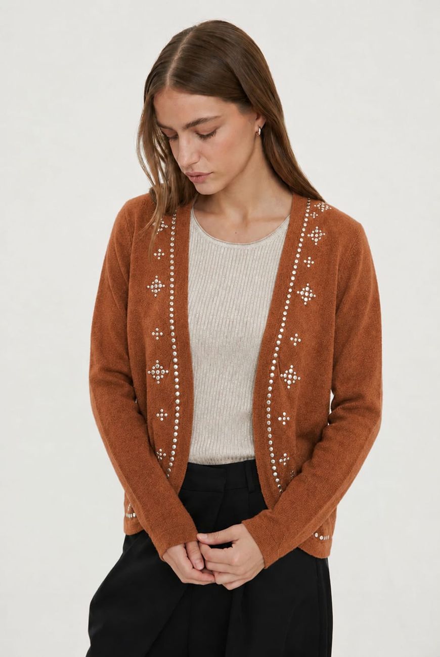 Saco Martina Con Bolsillo y Tachas