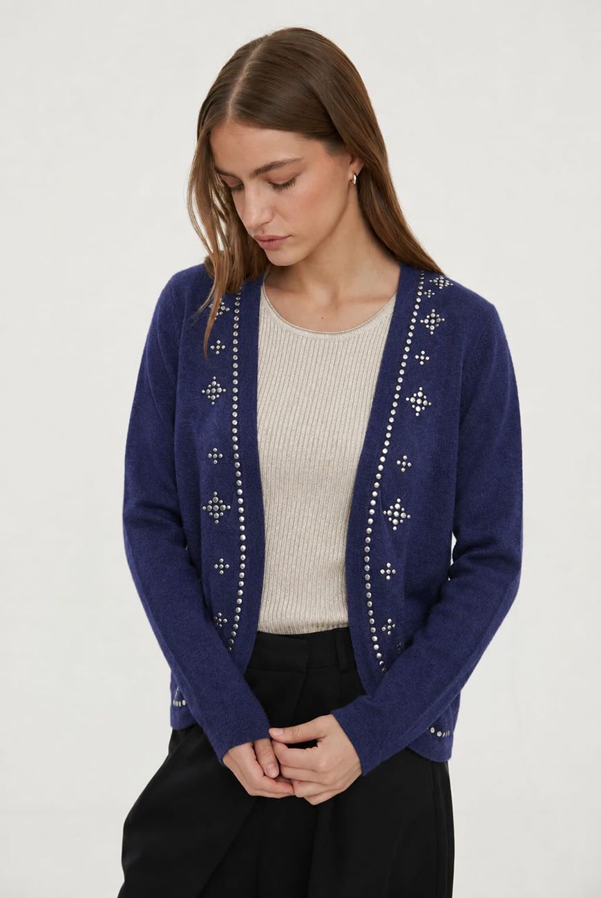 Saco Martina Con Bolsillo y Tachas