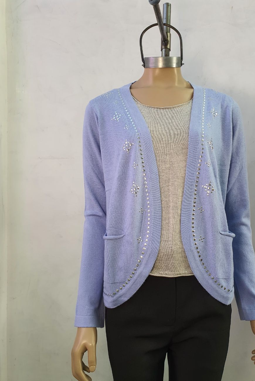 Saco Martina Con Bolsillo y Tachas