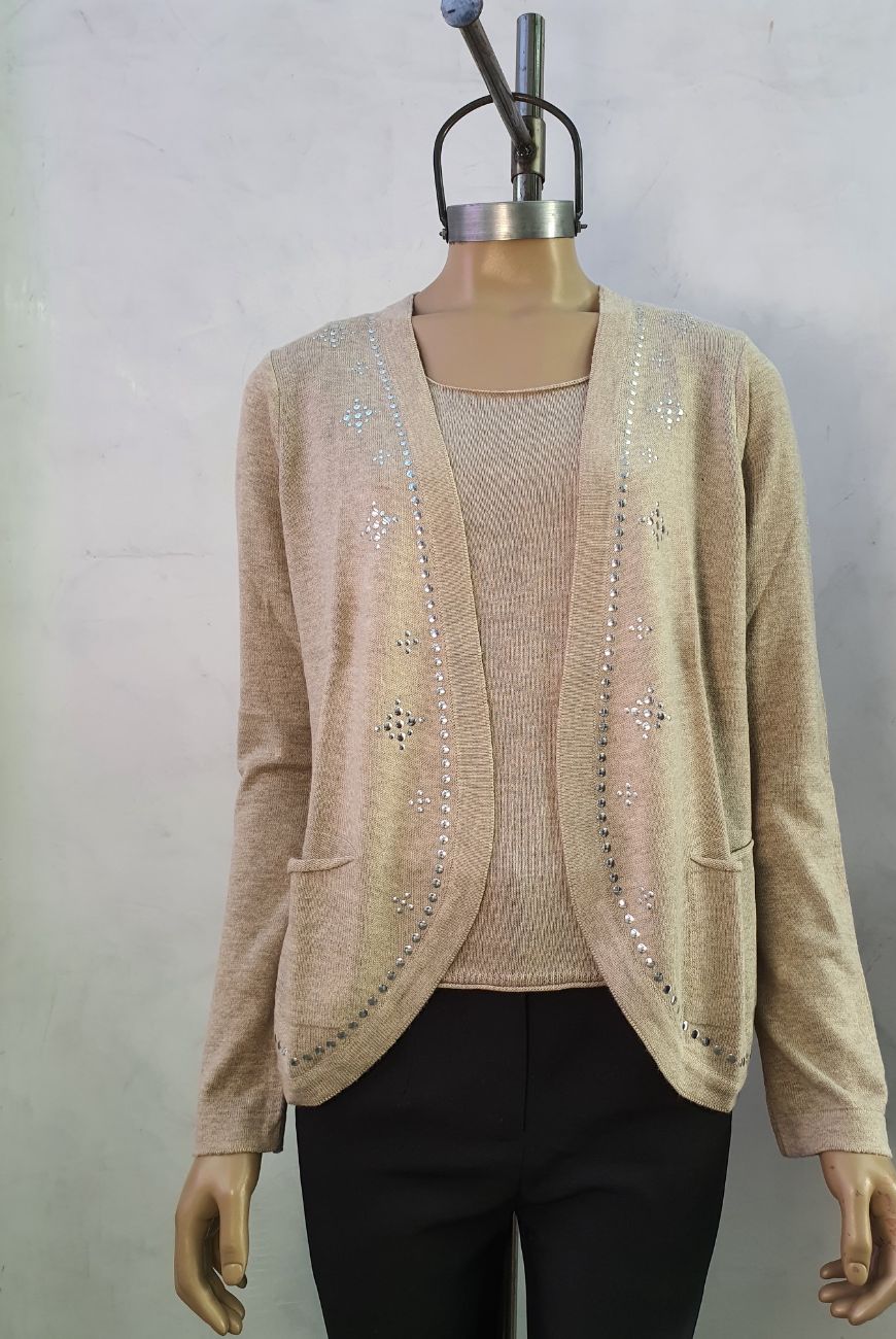 Saco Martina Con Bolsillo y Tachas