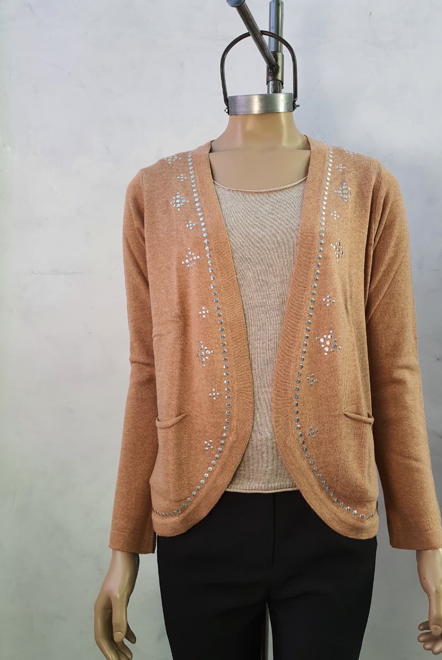 Saco Martina Con Bolsillo y Tachas